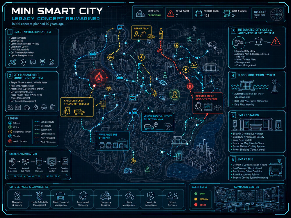 SmartCity Master plan infographic 2022