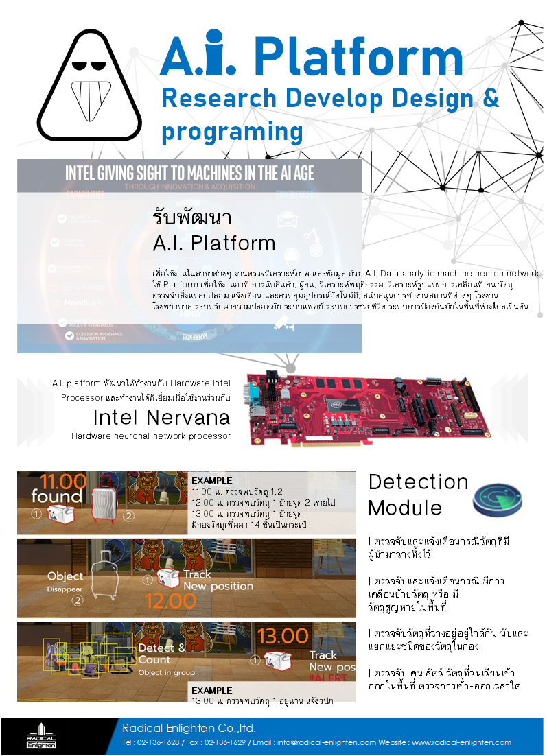 รับพัฒนา A.I. Platform