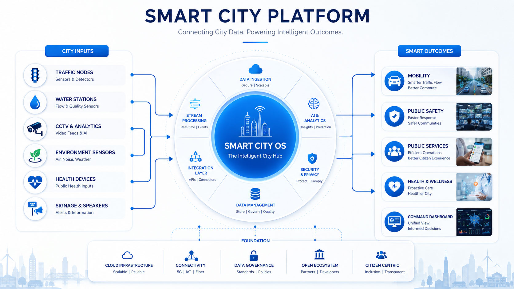 Radical Smart City OS architecture diagram